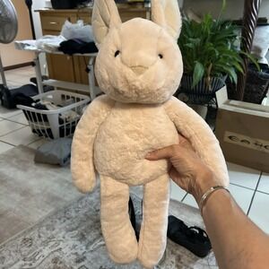 Pottery BARN PLUSH Bunny RABBIT‎ 22 Inch 2019 Pale Blush Pink Color